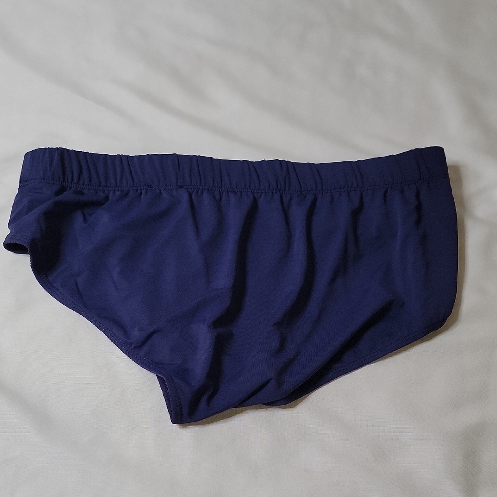 Louis Vuitton Signature Navy and White Logo Swim Briefs - Picture 3 of 5